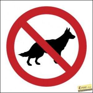 Tabla Prepovedano za pse